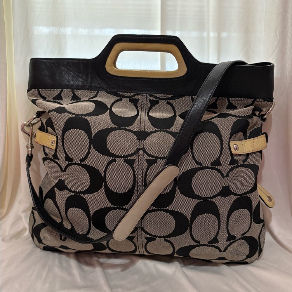 Coach Bonnie Signature Foldover Crossbody Bag